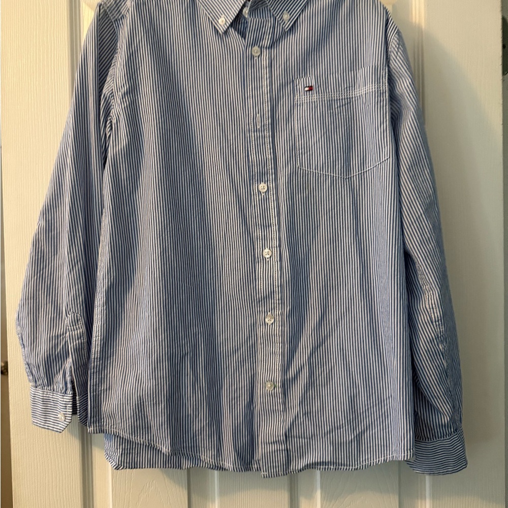 Tommy Hilfiger Blue Striped Kids Shirt